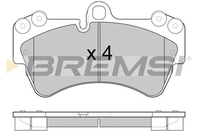 BREMSI - BP3099-BMS - Brake Pad Set, disc brake