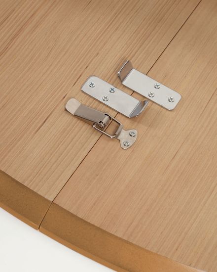 Oqui Раздвижной стол из шпона дуба и массива дерева 90 (170) x 90 см La Forma Испания 