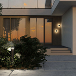 DK9810-BK Настенный уличный светодиодный светильник VEGA, IP65, 12 Вт, 3000K, черный, алюминий