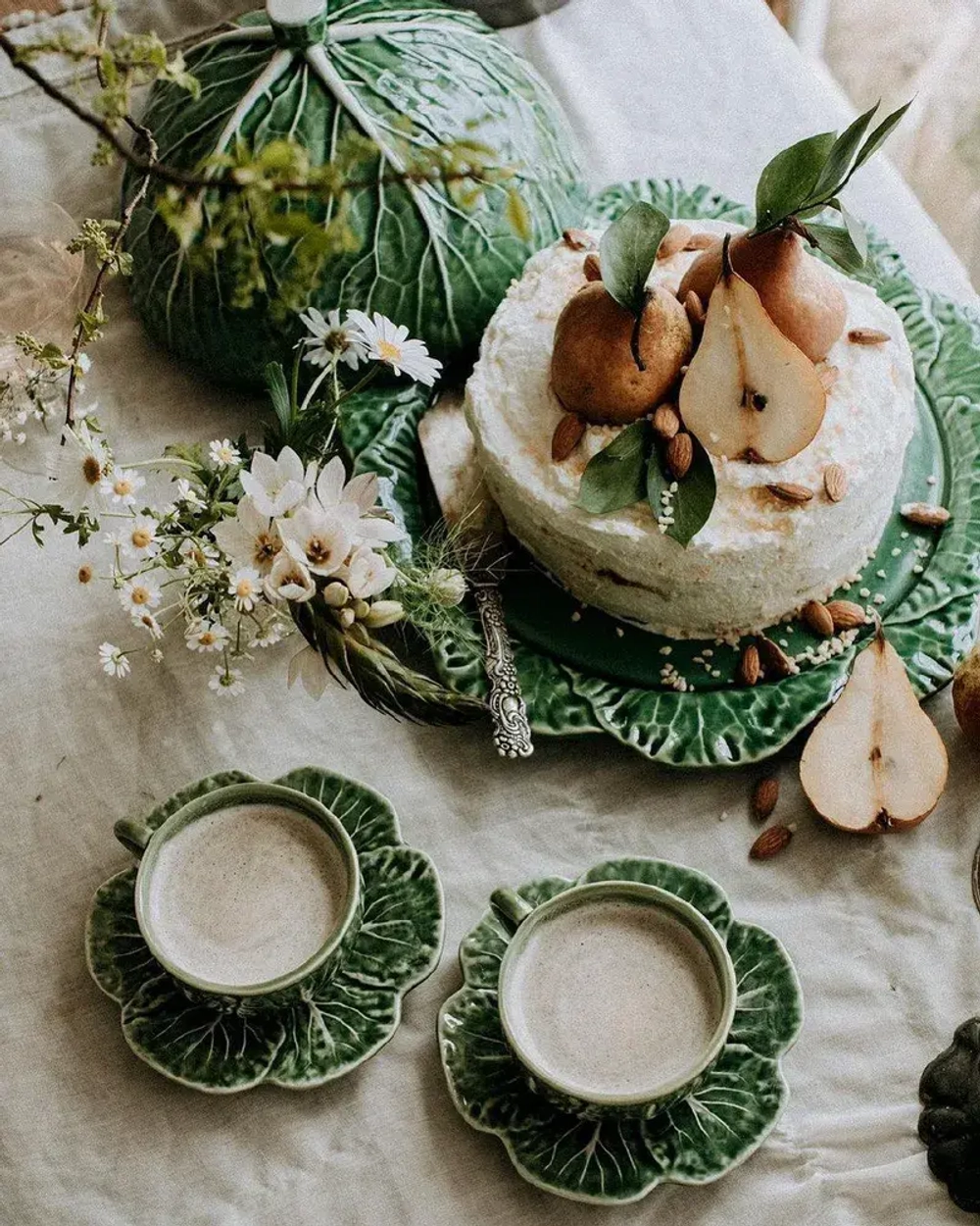 Чайная чашка с блюдцем Cabbage (300 мл)