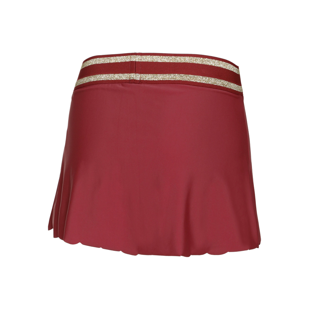 Женская теннисная юбка Ellesse Rachelle Skirt Women - Dark Red, Gold