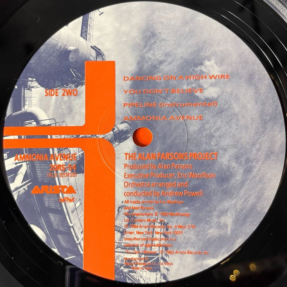 Винтажная виниловая пластинка LP The Alan Parsons Project Ammonia Avenue (Japan 1984) (Obi) One Good Reason