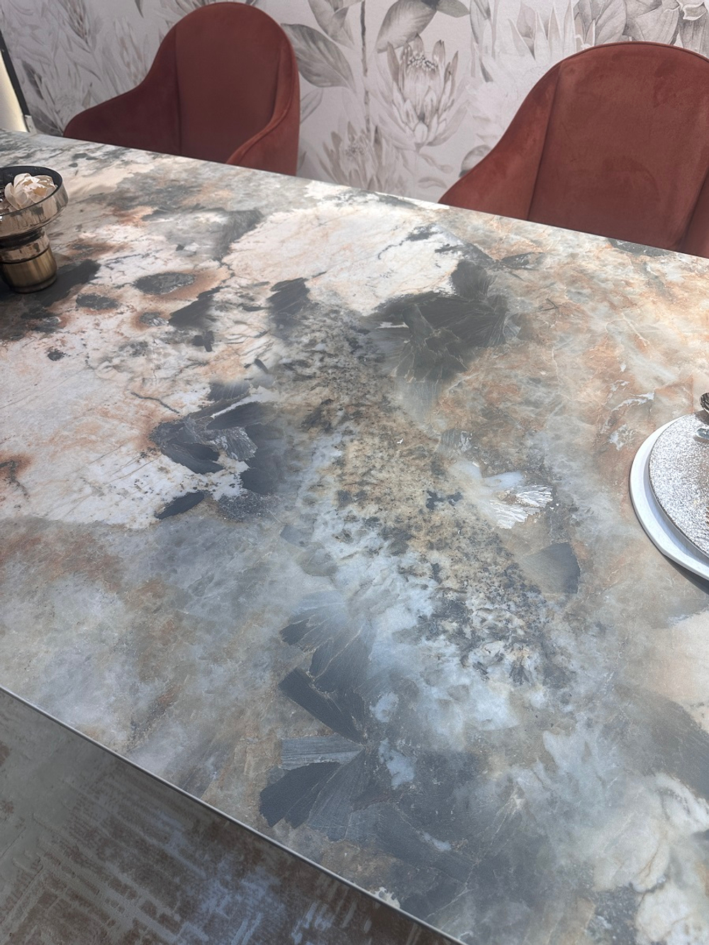 Стол М-City DISAUR Алонсо (Alonso) 200 Tl-137, Испанская керамика, Медный каркас