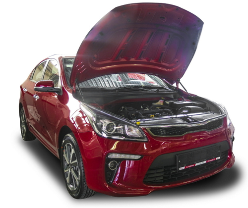 Газовые упоры капота АвтоУпор для Kia Rio IV 2017-2020/Rio X-Line 2017-2021, 2 шт., UKIRIO021
