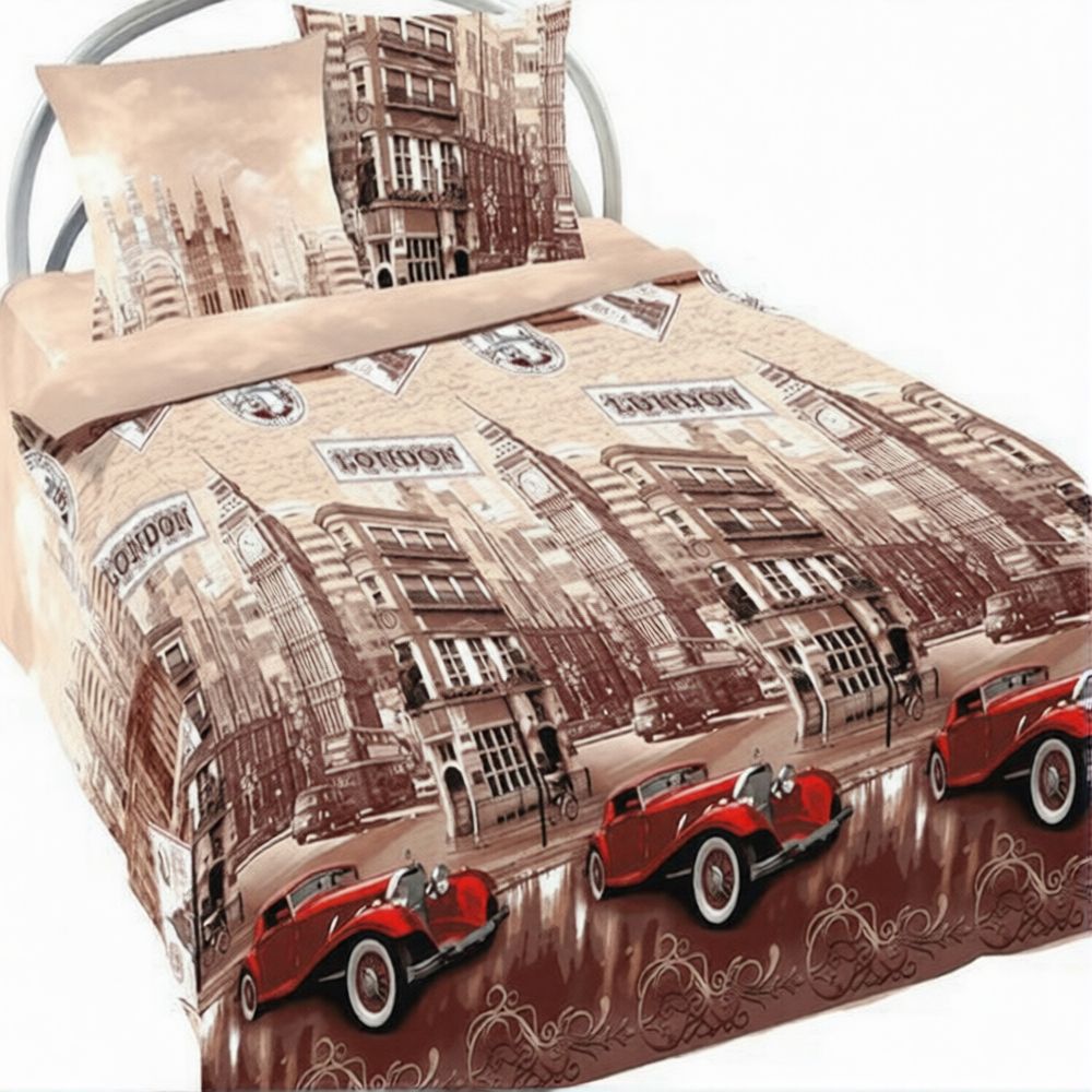 Комплект постельного белья "П37. ЛОНДОН", бязь Шуйская Премиум, 100% хлопок. Комплект постельного белья "П37. ЛОНДОН", бязь Шуйская Премиум, 100% хлопок.