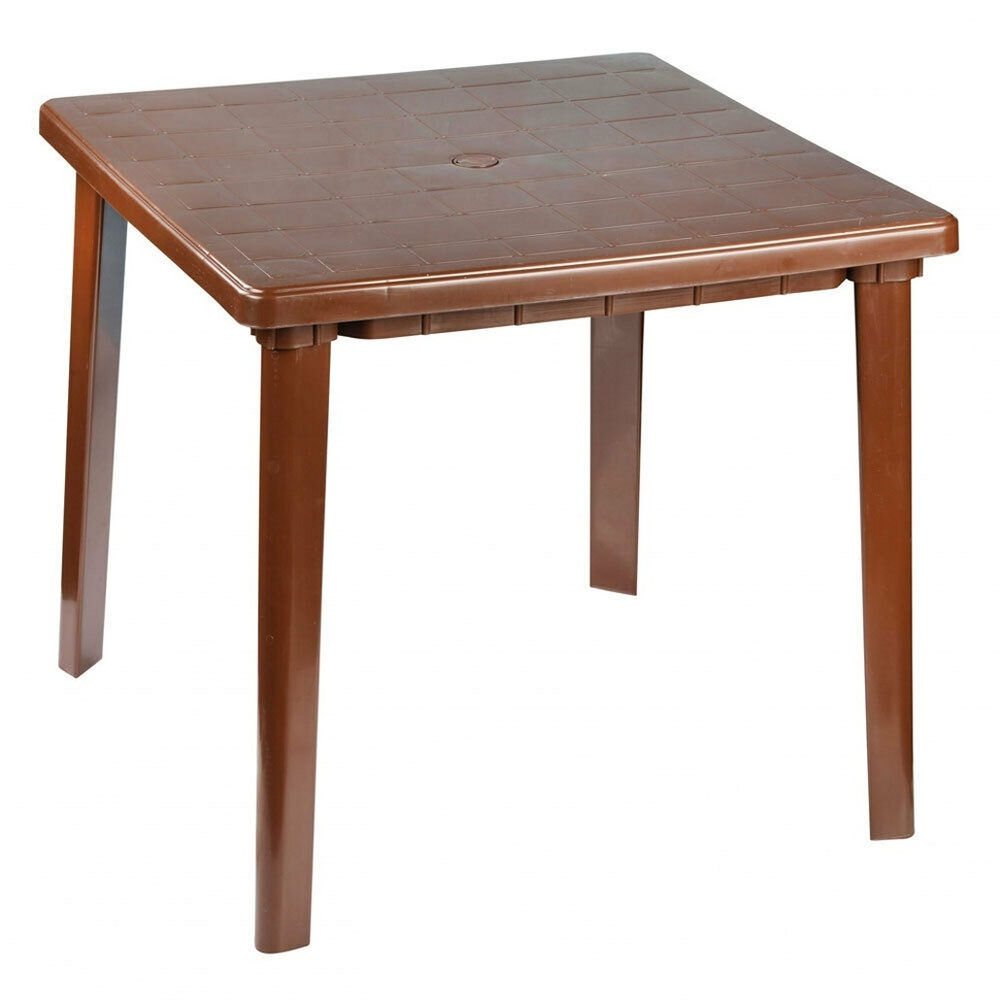 Стол квадратный 800*800*740мм (коричневый)