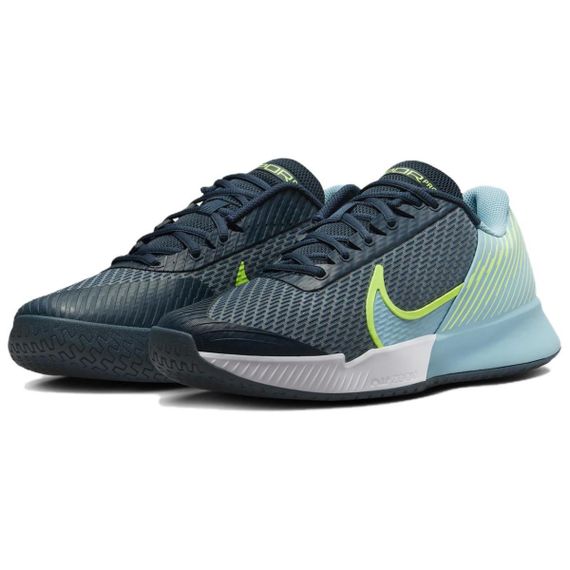 Nike Air ZOOM Vapor Pro 2 Кроссовки для тенниса Низкие Арсенал Морской синий/Неон/Деним Бирюзовый Унисекс