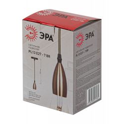 PL13 E27 - 7 BR Подсветка ЭРА Накладной, цоколь Е27, провод 1 м, цвет медь