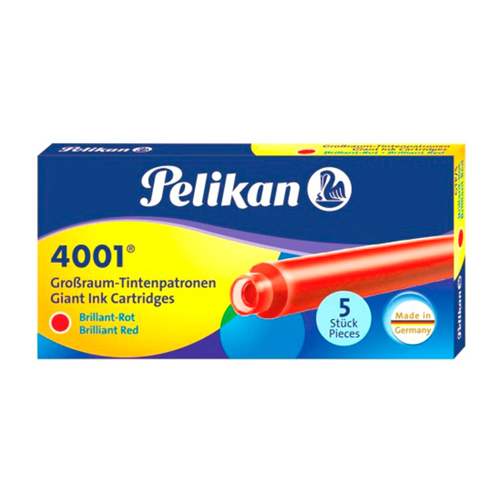 Картриджи - Pelikan, красные 5 шт.