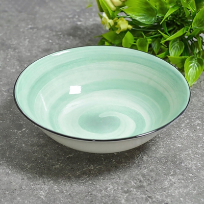 Салатник 360мл 15см Аэрограф Зеленый