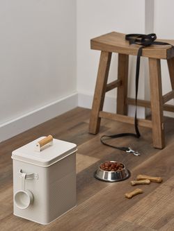 Банка для хранения универсальная Irmel, 6,2 л, с ложкой, молочная