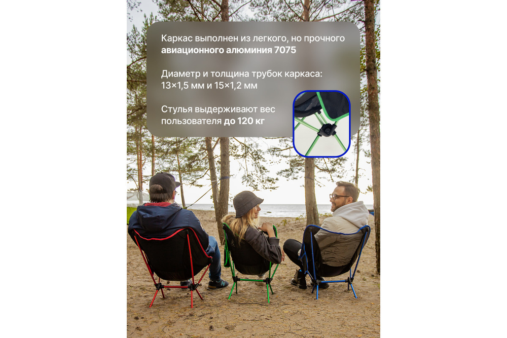 Кресло складное RoadLike Moon Синий