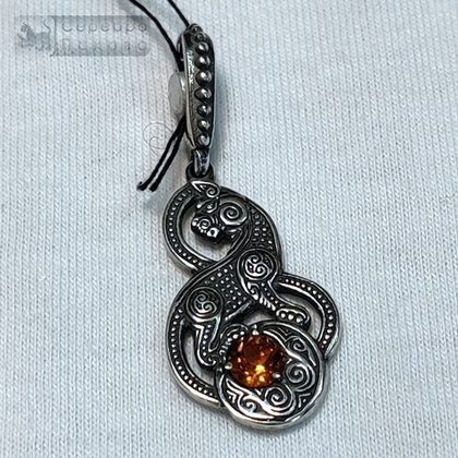 Подвеска "Барс" с цитрином