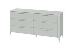 Комод Type 6 ящиков ширина 170 см (светло-серый)