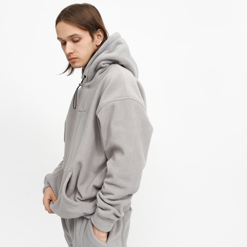 Худи "Fleece/Logo" Светло-серый