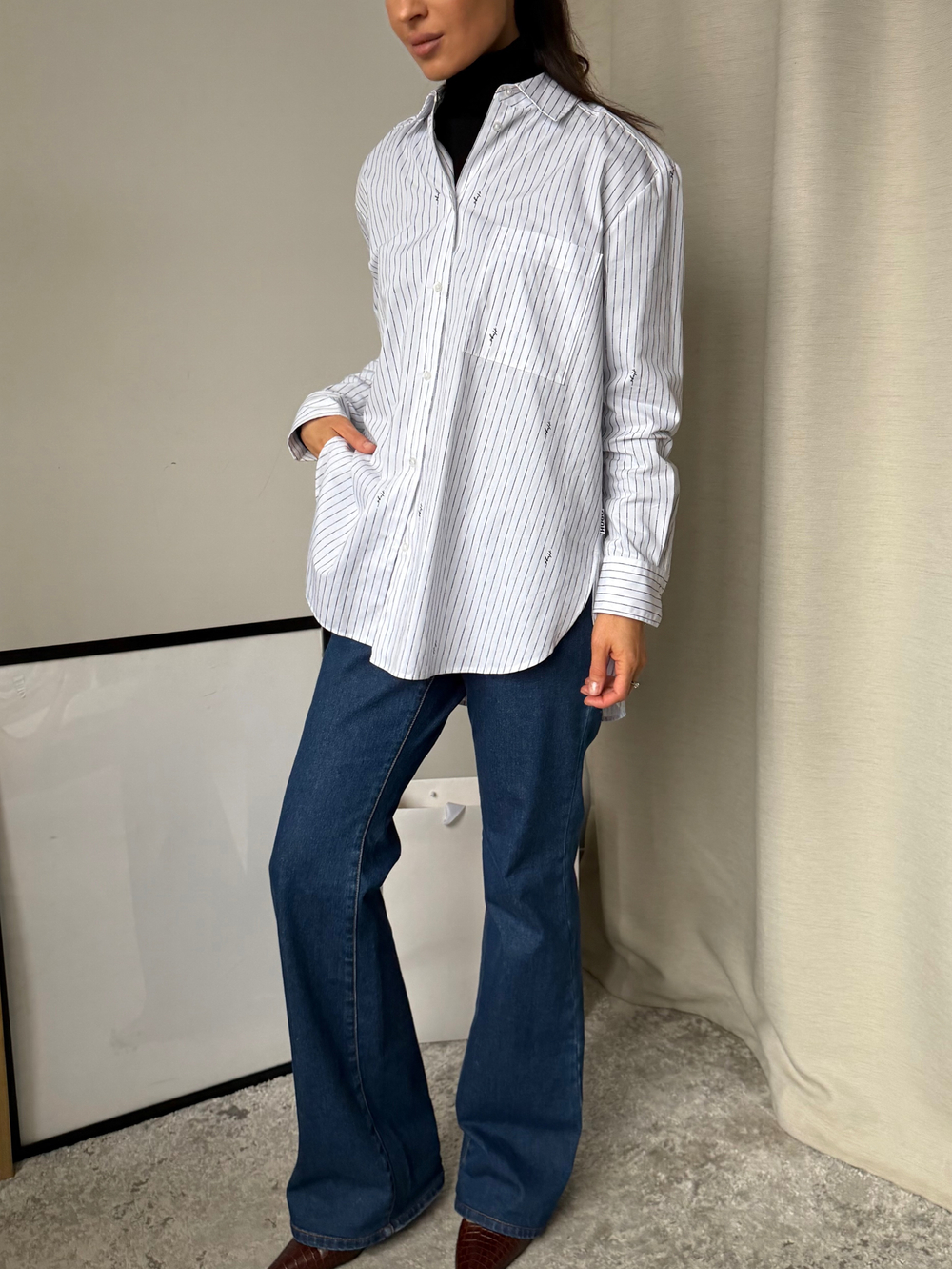 Хлопковая рубашка Hugo, S-M