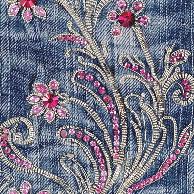 Деним и стразы
