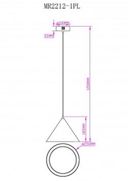 Подвесной светильник MyFar Maretta MR2212-1PL