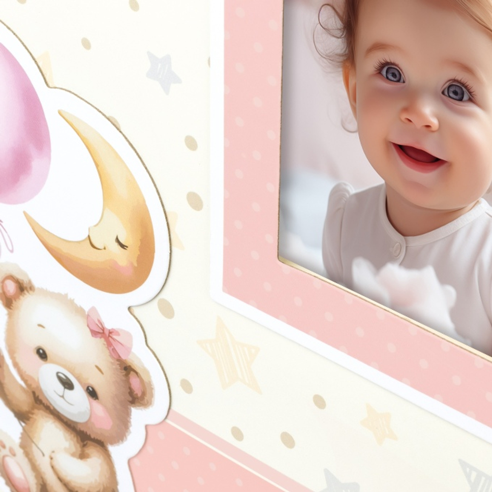 ZEP BP32323P 32x32/60 бел.стр.,1 ил.стр. Brian Pink (розовый, детский) ф/альбом в коробке