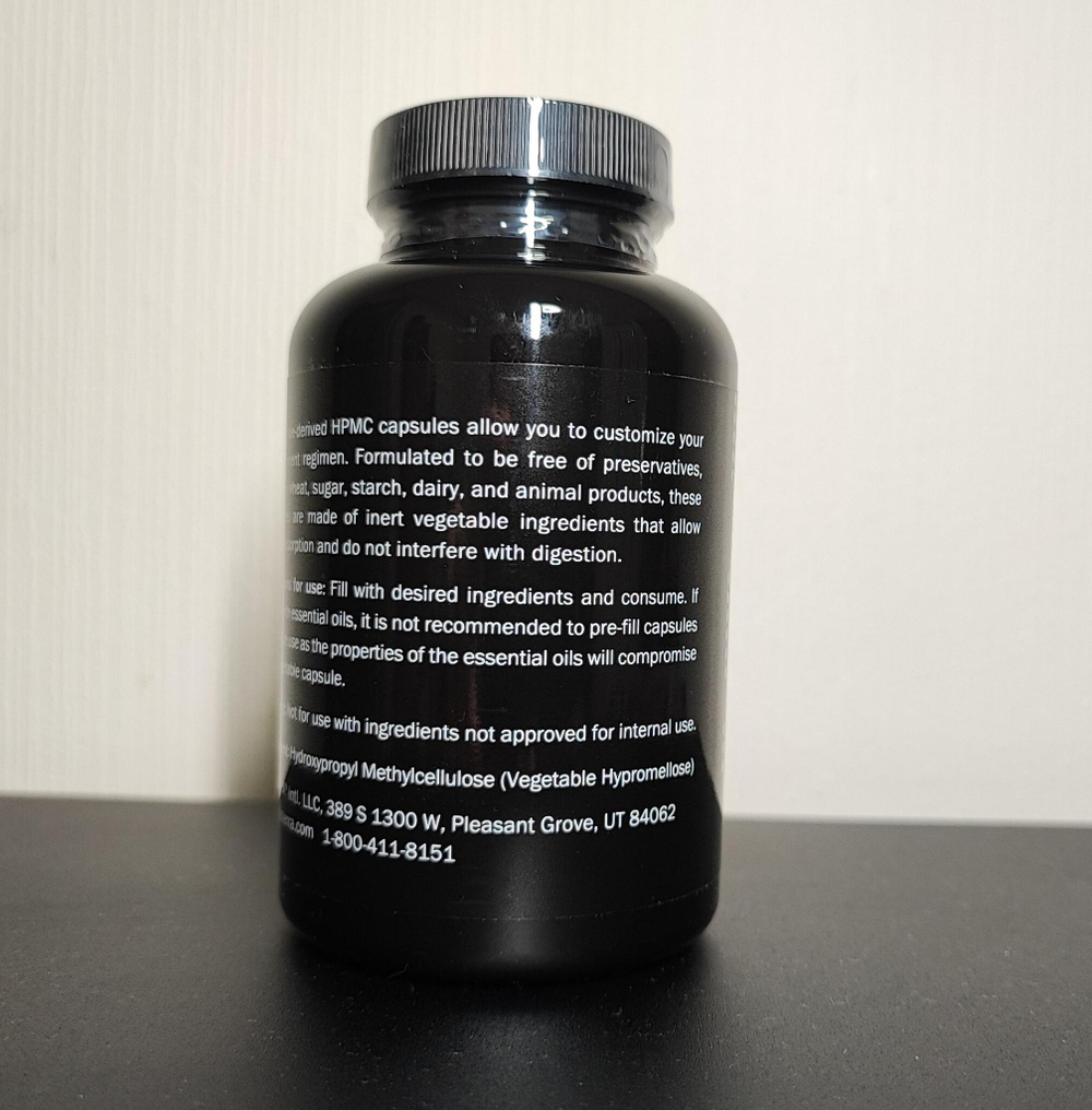 Пустые растительные капсулы для приема эфирных масел внутрь doTERRA, Veggie caps, 160 шт.