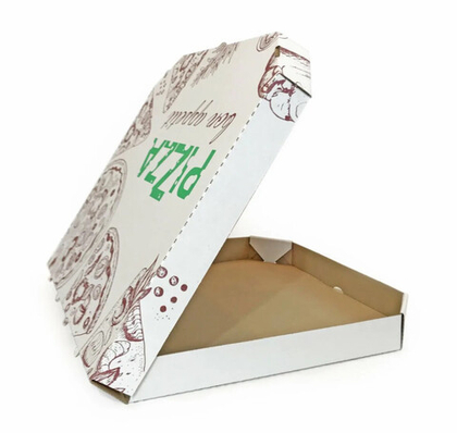 Коробка для пиццы 31 Белая С ПЕЧАТЬЮ УП 1/50