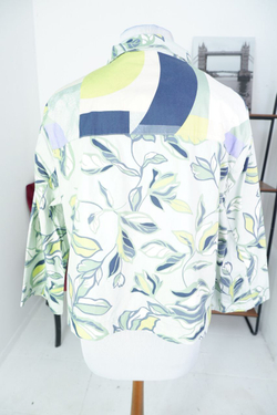 Блузка с освежающим принтом 52 размер