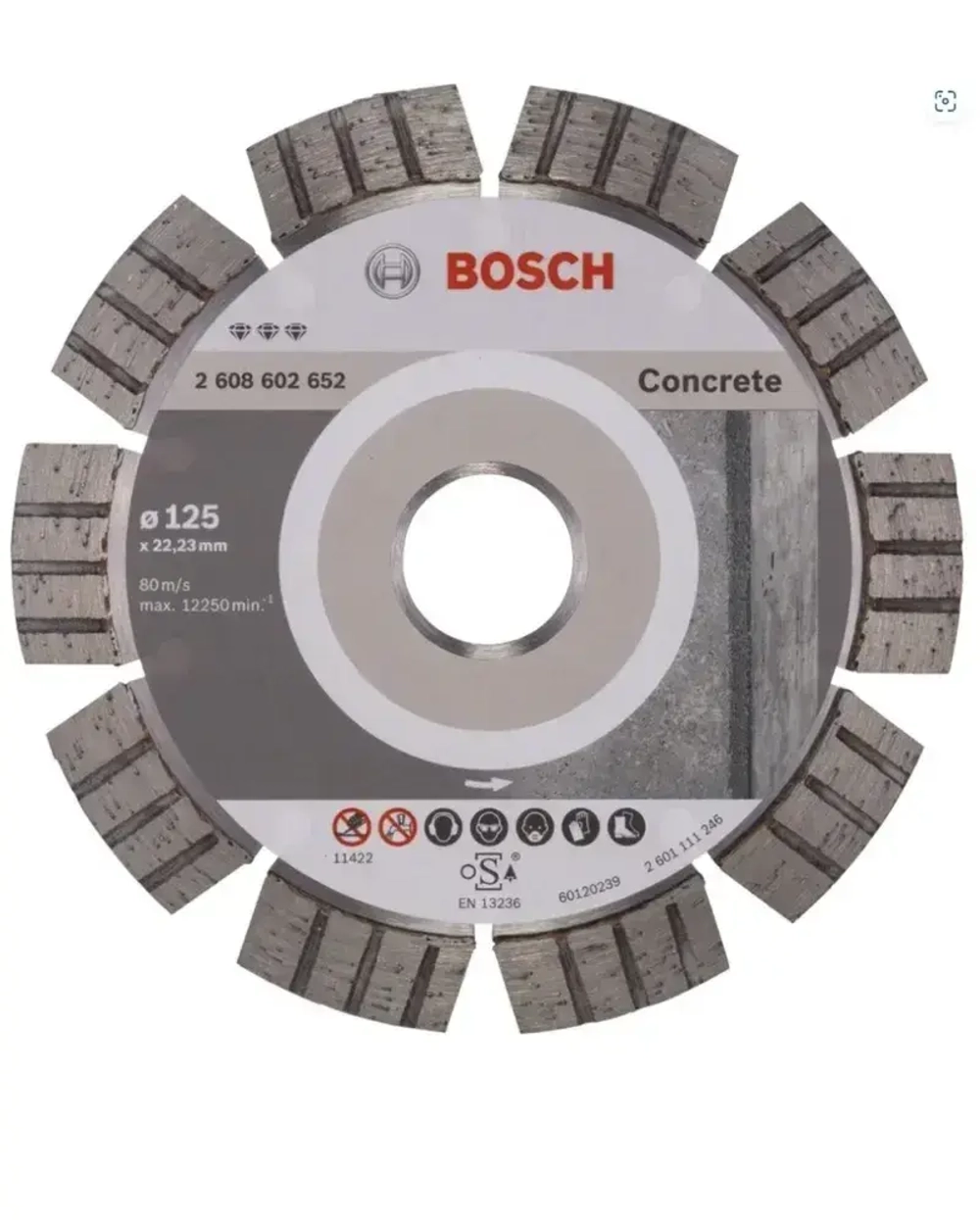 Bosch Диск алмазный 125 x 2.4 x 22.23; 9 зуб.