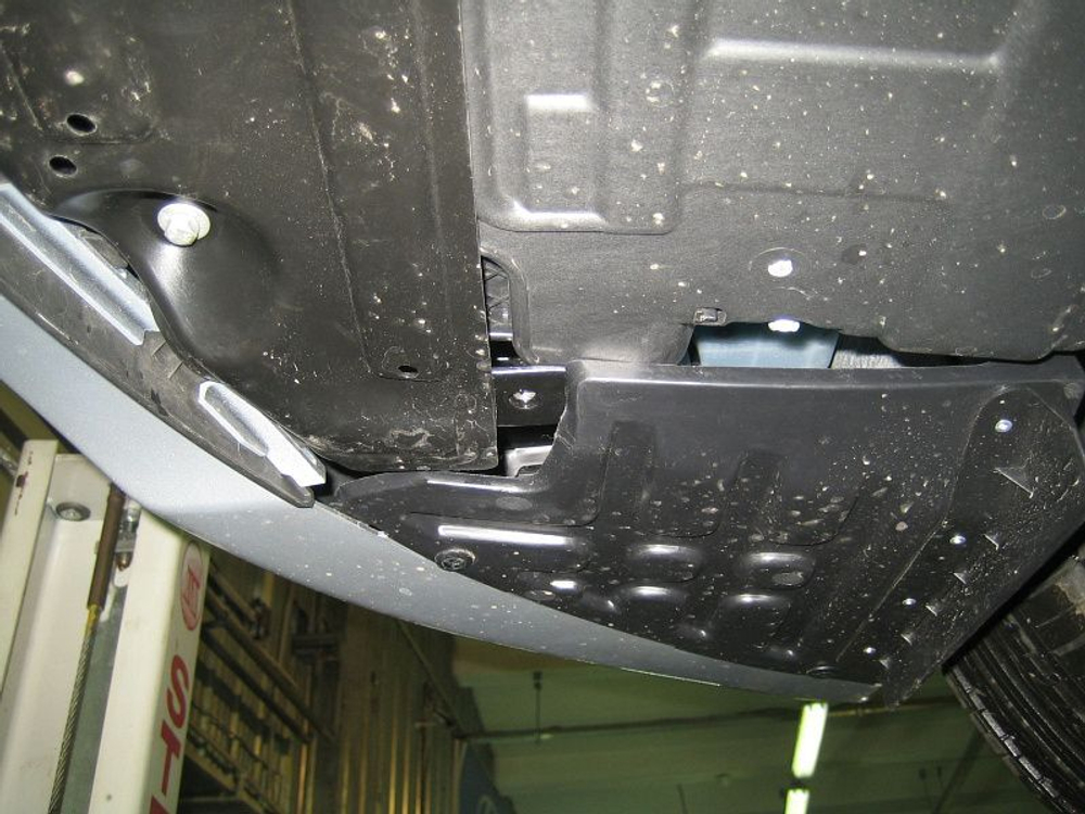 Защита картера двигателя, КПП (2 мм, сталь) для Hyundai Sonata 2010-2014 (V = 2.0; 2.4), Hyundai Grandeur 2011-2016 (V = 3.0 AT) Sheriff.10.1923