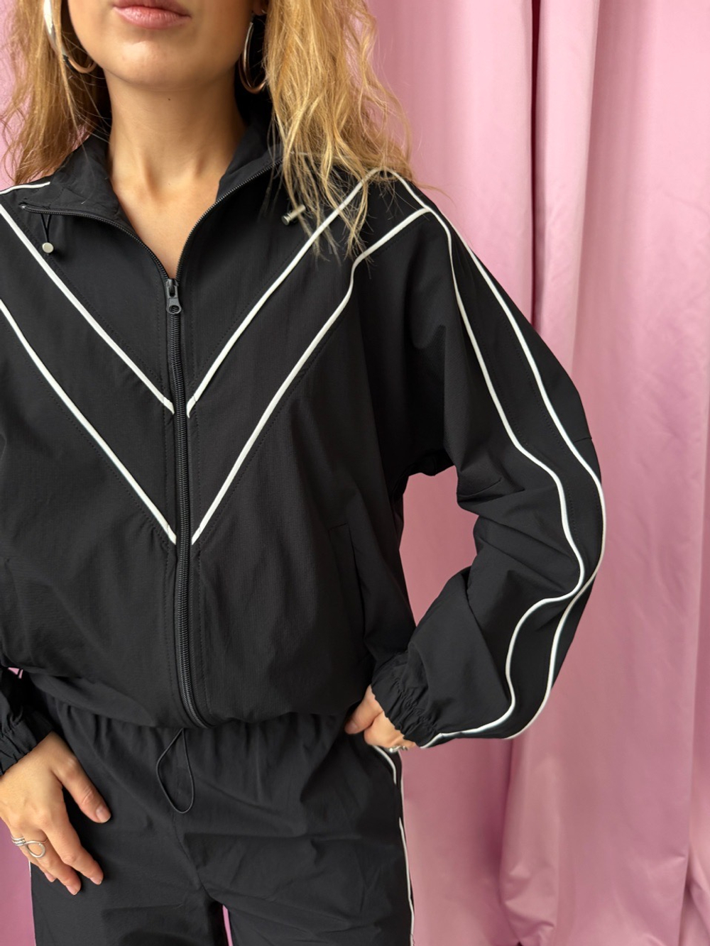 Спортивный костюм Девяностые черный