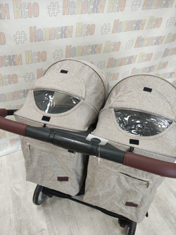 Коляска для двойни CARRELLO Connect CRL-5502 Cotton Beige