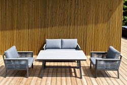 "Сан Ремо" комплект садовый для лаунж-зоны серый