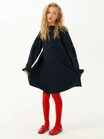 Платье для девочки с длинным рукавом AT1039 синий