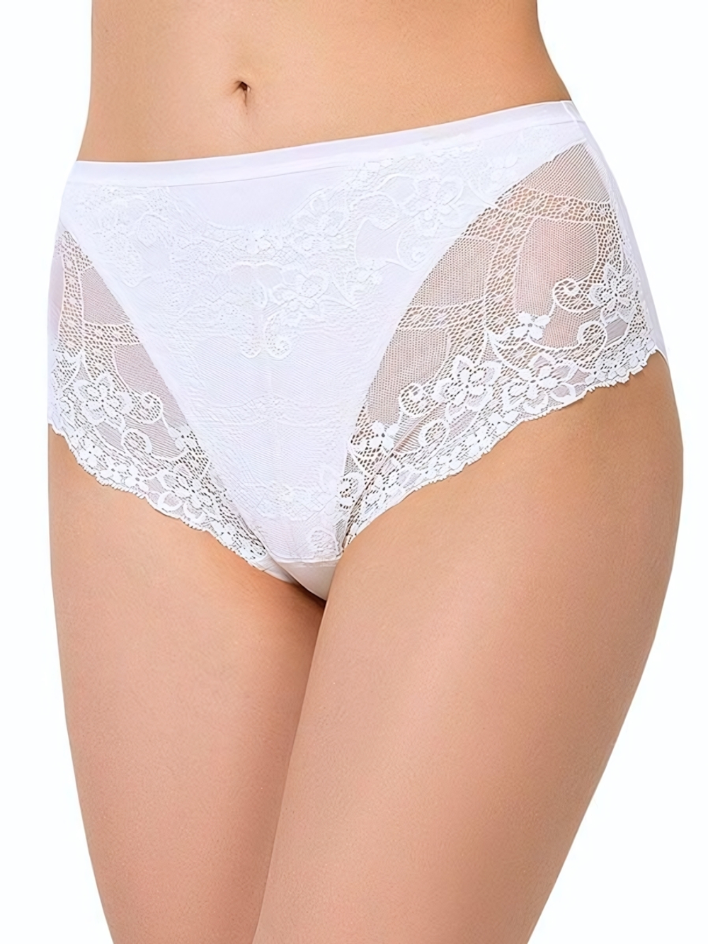 Высокие трусики-слипы Charm (Размер: M) (Цвет: кремовый)