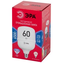 Лампа светодиодная POWER ЭРА RED LINE LED T120-60W-6500-E27/E40 R 60Вт колокол холодный белый свет E27/E40 | Лампы cветодиодные POWER