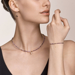 Колье Coeur de Lion Light Amethyst Rose Gold 5080/10-0846 цвет розовый, золотой, фиолетовый