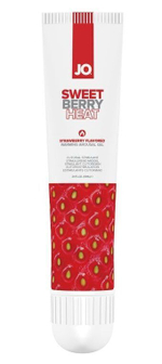 Стимулирующий клиторальный гель со вкусом клубники JO Sweet Berry Heat - 10 мл