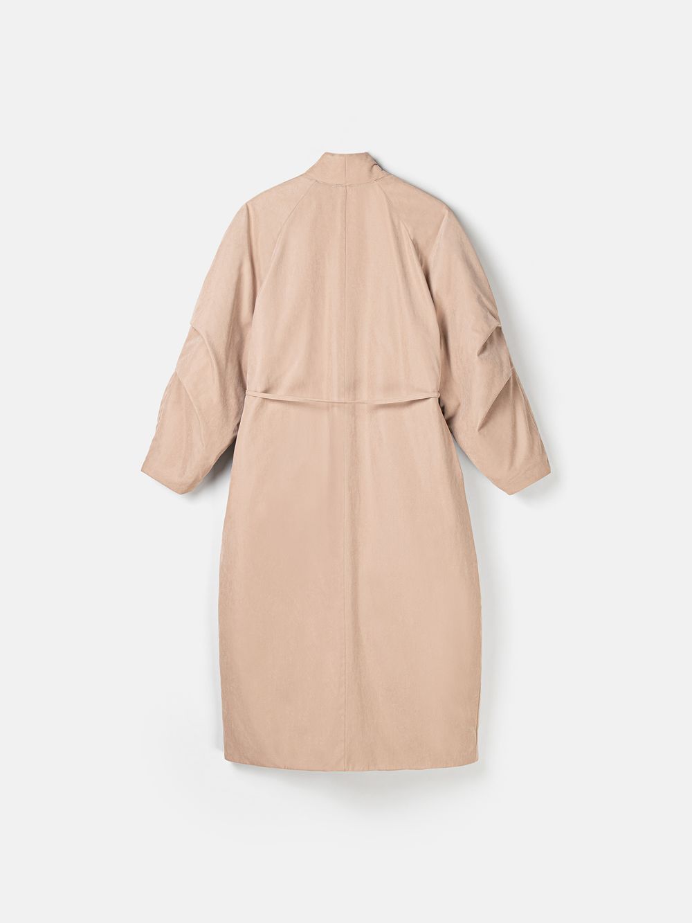 Пальто утепленное на запах "Беж" женское