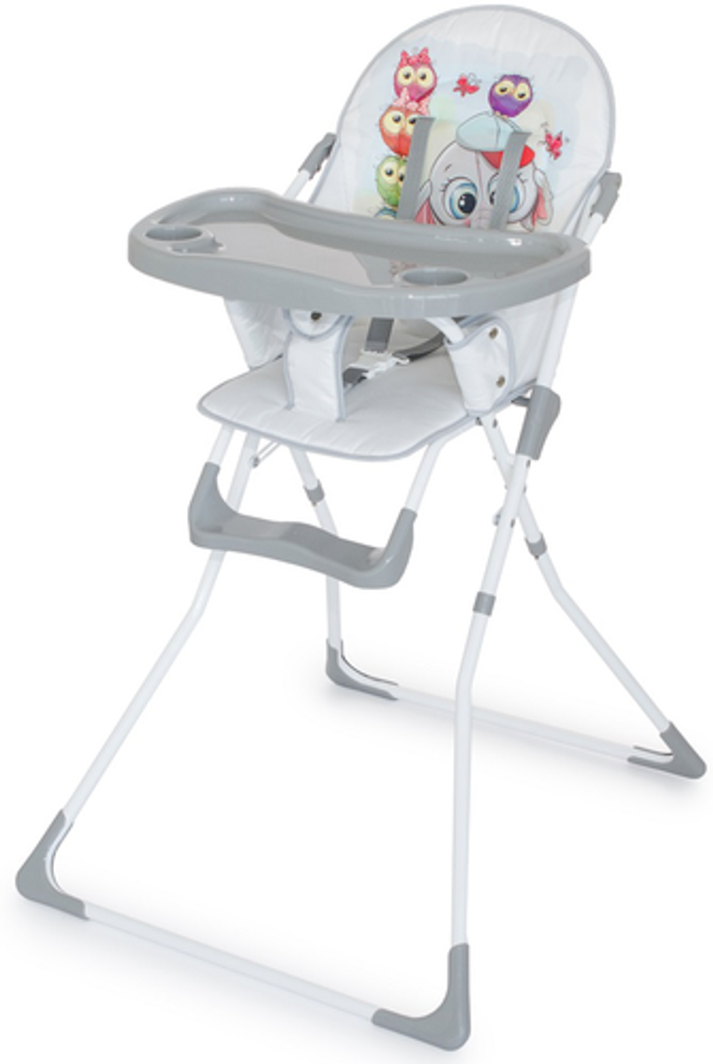 Стульчик для кормления АРТ-1684 (Слон и совы (серый))