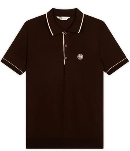 Теннисное поло Roland Garros Heritage Thibault Shirt - chocolate