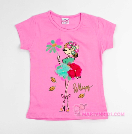 футболка Дама с цветком Whoops 4882