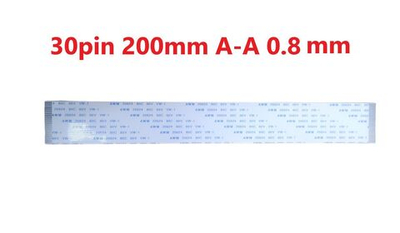 Шлейф FFC 30-pin Шаг 0.8mm Длина 20cm Прямой A-A AWM 20624 80C 60V VW-1