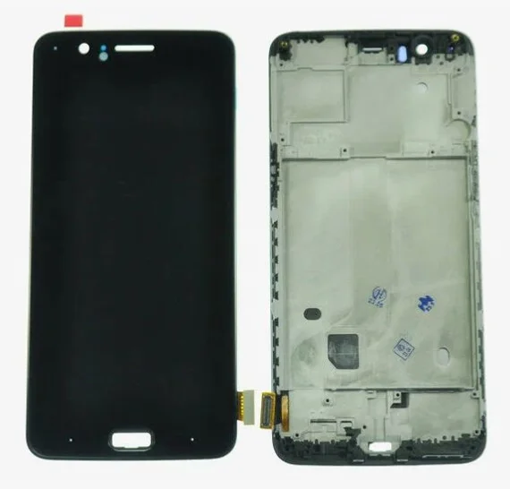 Дисплей для OnePlus 5 в сборе с тачскрином (Black) в рамке