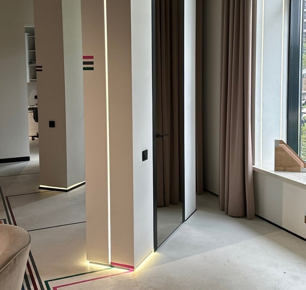 Декоративный стеновой профиль Pro Design 534 белый, 2700x45x17,5 мм