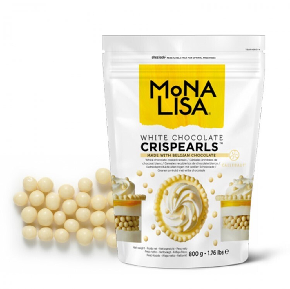 Кранч CALLEBAUT CRISPEARLS WHITE 50 гр. БЕЛЫЕ