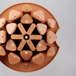 НАБОР СТОЛОВЫХ ПРИБОРОВ НА ВРАЩАЮЩЕЙСЯ ПОДСТАВКЕ, 24ПР, ПВД ПОКРЫТИЕ