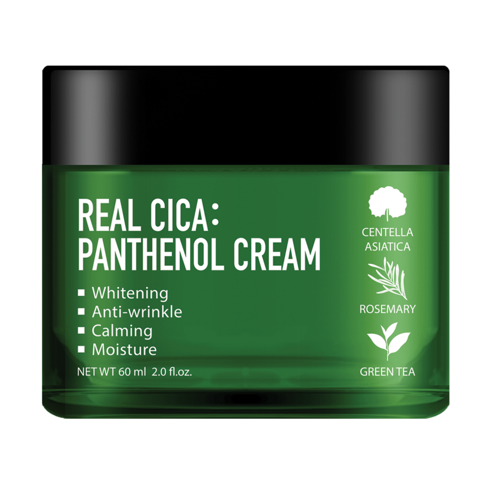 [Fortheskin] Real Cica Panthenol Cream - Био крем для лица с пантенолом и центеллой азиатской, 60 мл