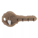 Ключница "Ключ" 30x4x14см Дерево,металл