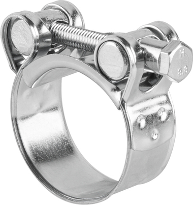 Хомут силовой 32-35мм, цинк (20 шт в пакете) STARFIX