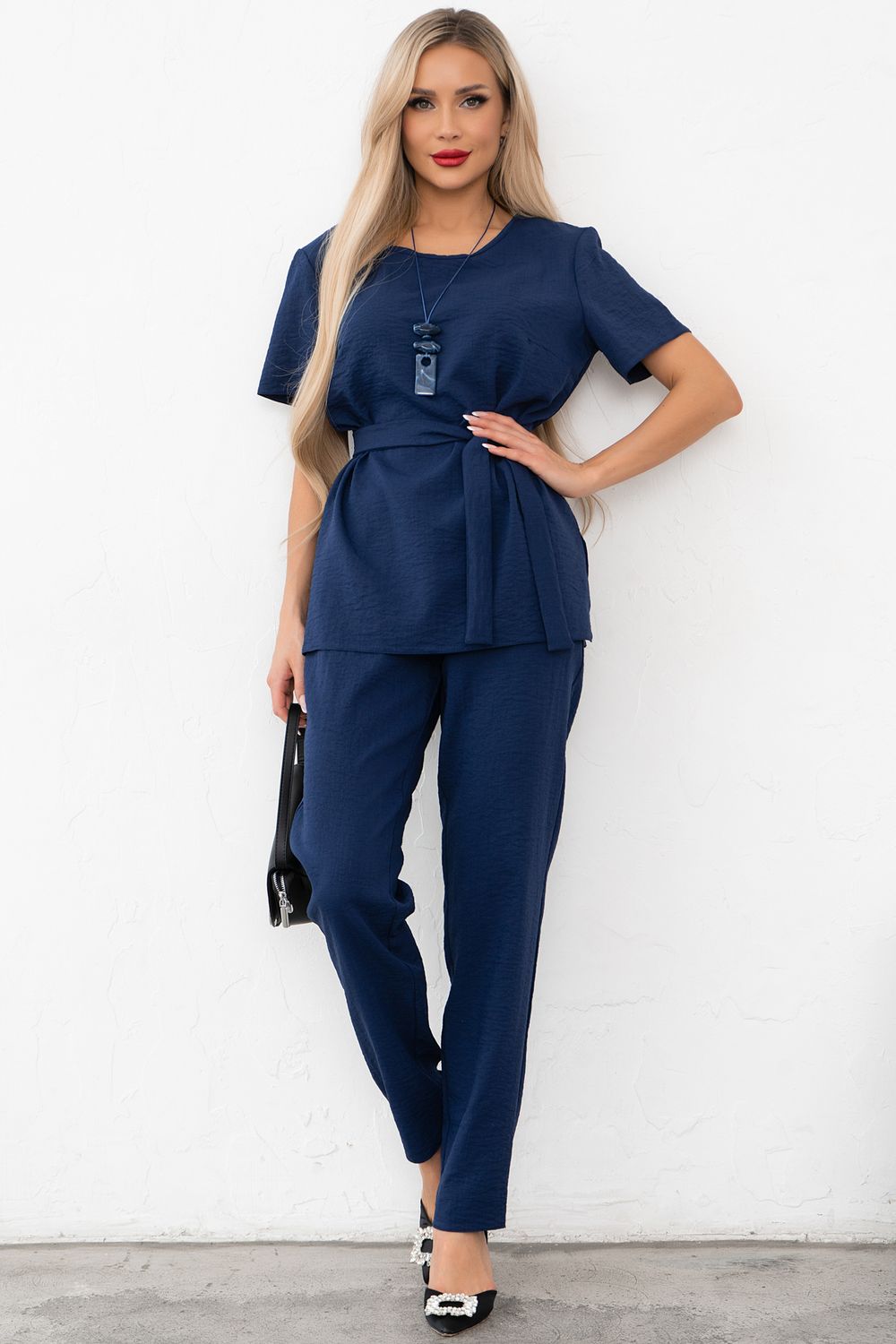 Костюм брючный (синий) К11-81/7 Nikol