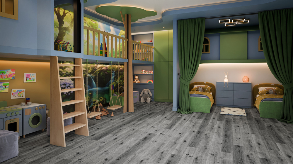 LVT-плитка Damy Floor T7020-23-LVT Дуб Сильвер
